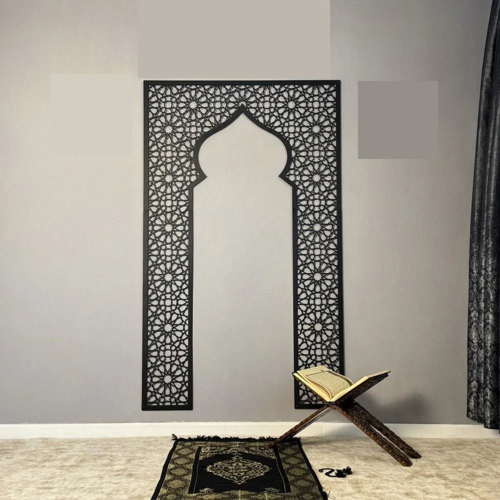 Mehrab Wall Art for Prayer Area Room – Elegant Namaz Islamic Decor Piece