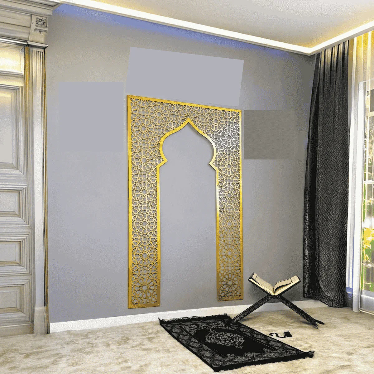 Mehrab Wall Art for Prayer Area Room – Elegant Namaz Islamic Decor Piece