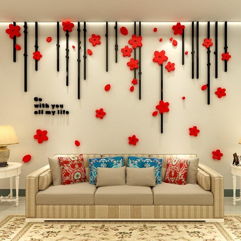 Flower Design All my Life Acrylic Wall Art