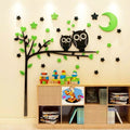 Owl tree wall art