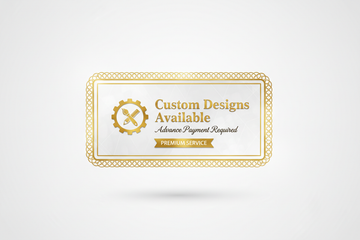 we can make custom designs on advance payment generate a tag fotr this